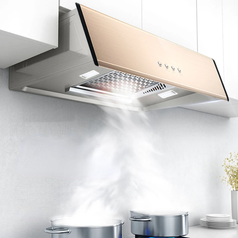 

Съемная моющаяся бесконтактная вытяжка домашняя кухня китайская Съемная комната старомодная маленькая вытяжная вытяжка