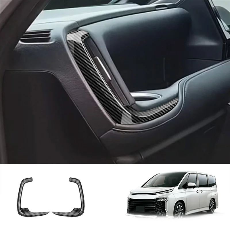 

Car Carbon Fiber Dashboard Air Vent Outlet Frame Decorative Cover Trim for Toyota Voxy Noah 90 Series 2022+ RHD