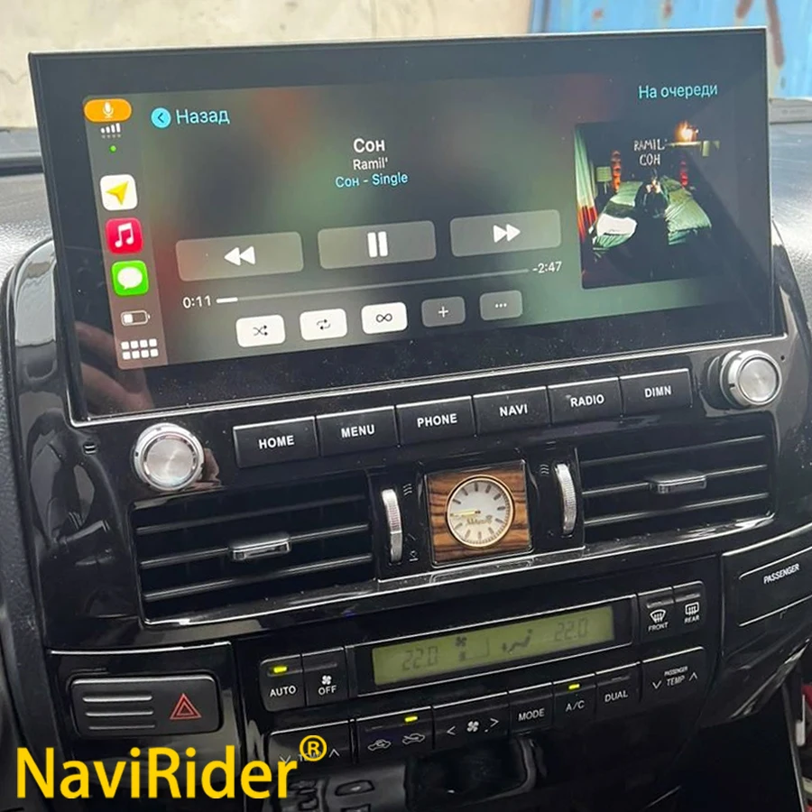 12 3 &quotAndroid экран беспроводной Carplay для Toyota Prado 120 2003-2009 Lexus Gx470 GPS Navi Автомобильный