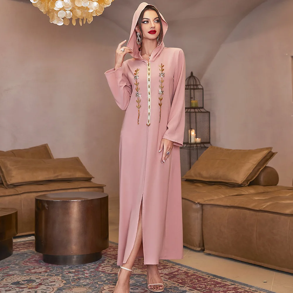 Eid Abaya Dubai Prayer Evening Dresses for Women Turkey Modest Islam Clothes Arabic Long Muslim Dress Kaftan Robe Djellaba Femme