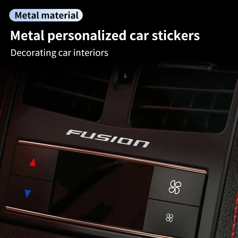 3d-наклейки с логотипом автомобиля металлическая наклейка надписью для Fo rd Fusion
