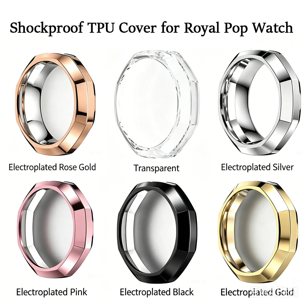 Фото Защитный чехол из ТПУ для часов Swatch x AP Royal Pop, ударопрочная рамка с защитой от царапин, полная защита для карманных часов №2