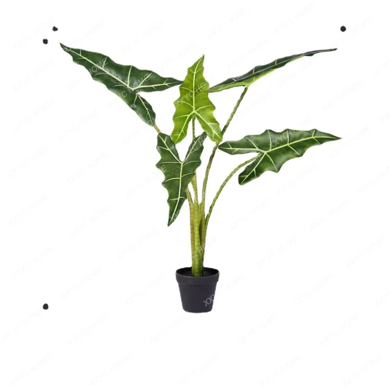 Новое имитационное искусственное дерево Sali Anhai Taro декоративное зеленое