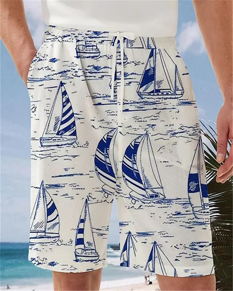 Men's Board Shorts Swim Shorts Swim Trunks 2023 Summer Beach Shorts Ocean Fish 3D Print Graphic Breathable Soft Short
