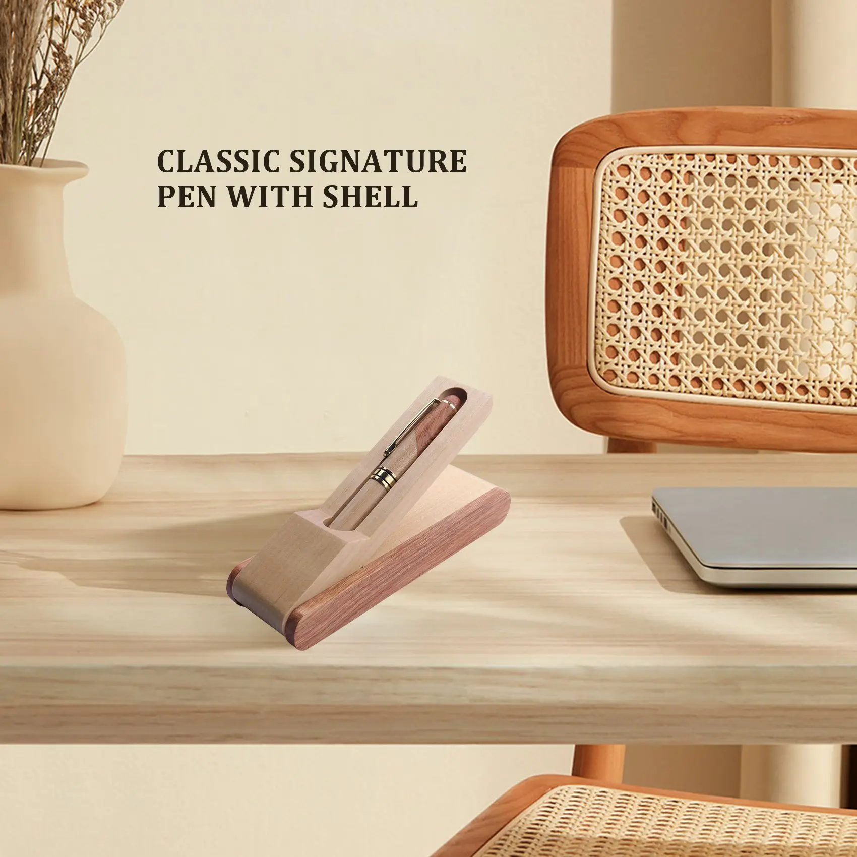 

Classic Signing Pen with Case Handcrafted Wooden Vintage Edition for Signature or Business Exclusive Uses