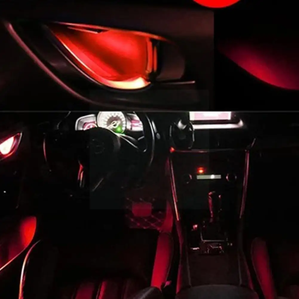 

Светодиодный прожектор для автомобиля P3M7, декоративная лампа на подлокотник с ручкой для внутренней двери