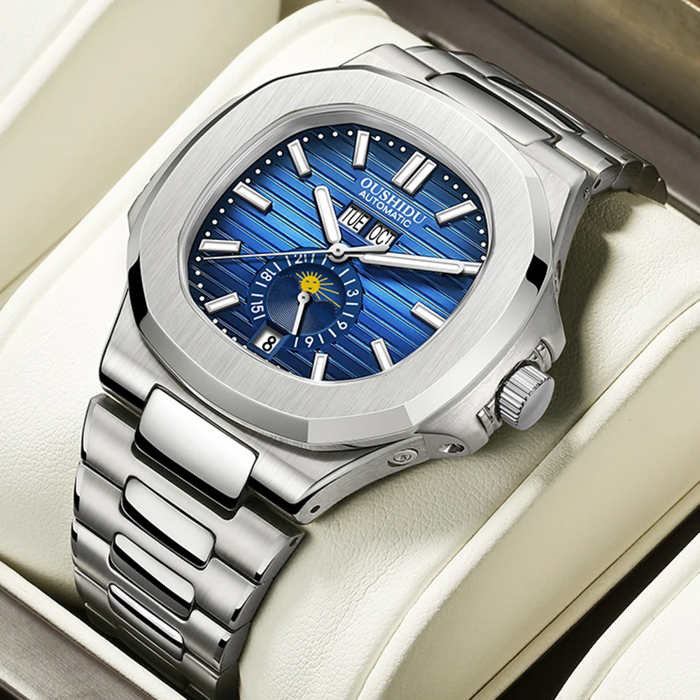 Полностью из нержавеющей стали 316L модные повседневные мужские часы