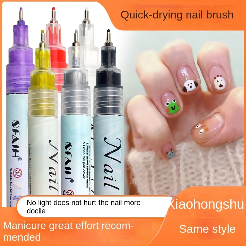 0.7mm New Paint Marker Set 12 Colors Acrylic Pens Watercolor Ink Fine Tip Nail Art Tool