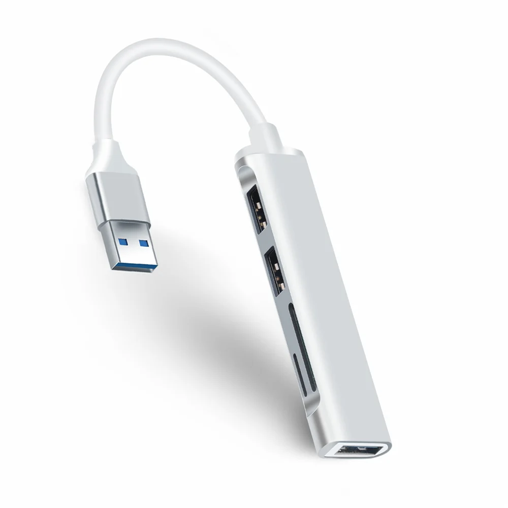 2-в-1 кардридер с 3 портами USB 0 type-C |