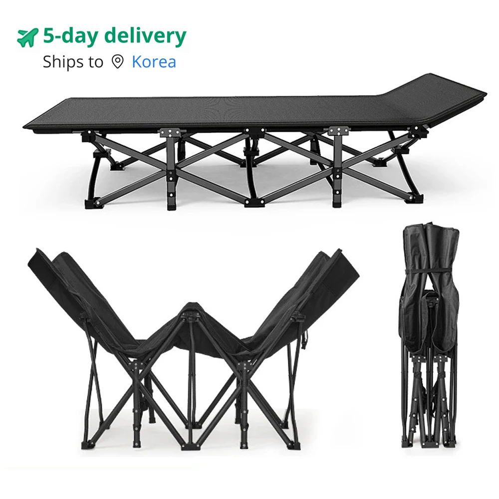 

Outdoor Travel Camping Bed Ultralight Aluminum Alloy Folding Bed High And Low Dual-use Travel Hiking Lightweight Sleeping Bed
