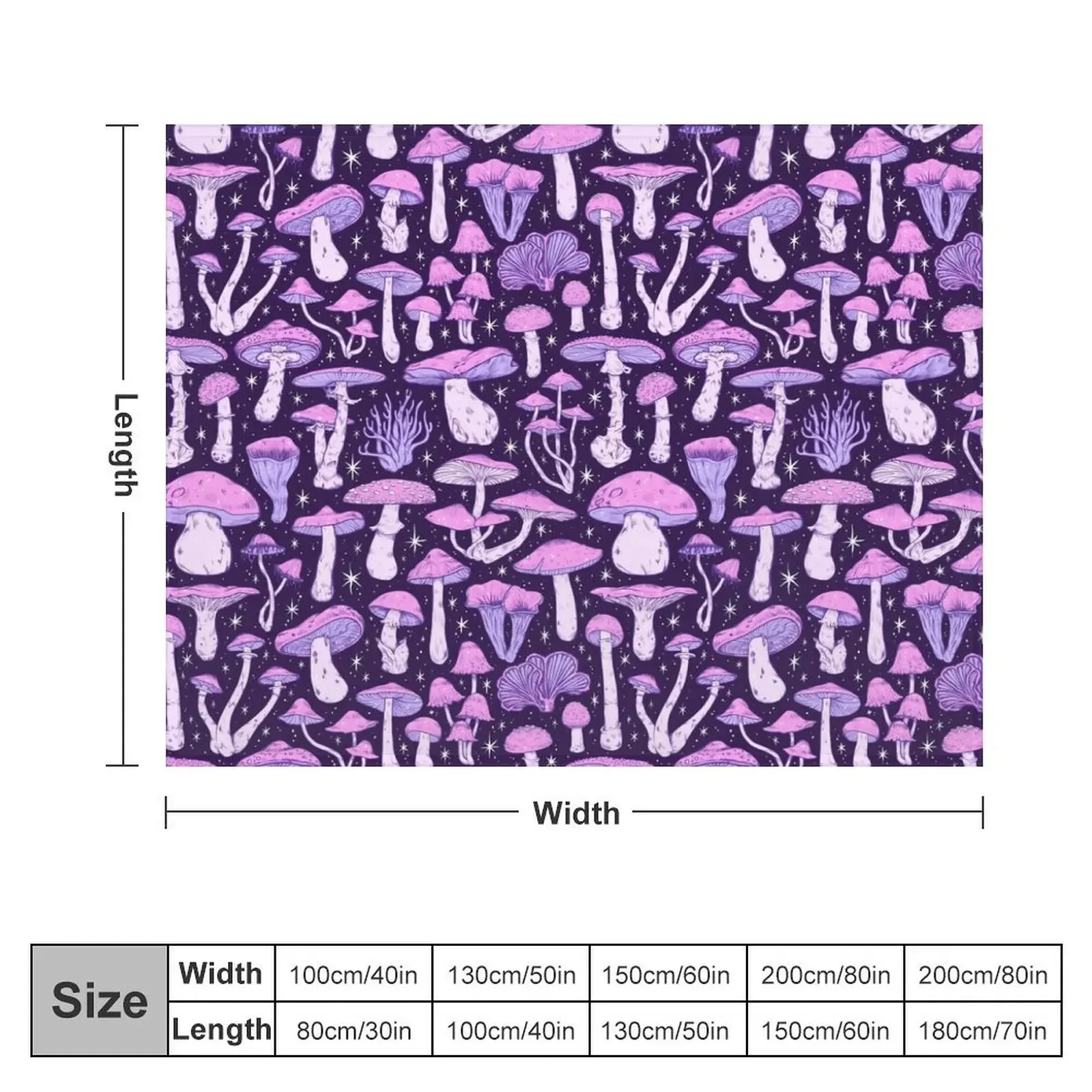 Королевские грибы темно-фиолетовое одеяло роскошные утолщенные клетчатые