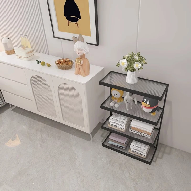 Черный металлический книжный шкаф вертикальный черный эстетический