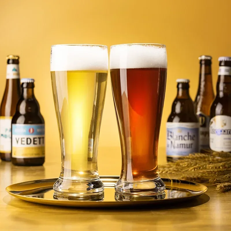 Прозрачная пивная кружка с высокой талией 450 мл