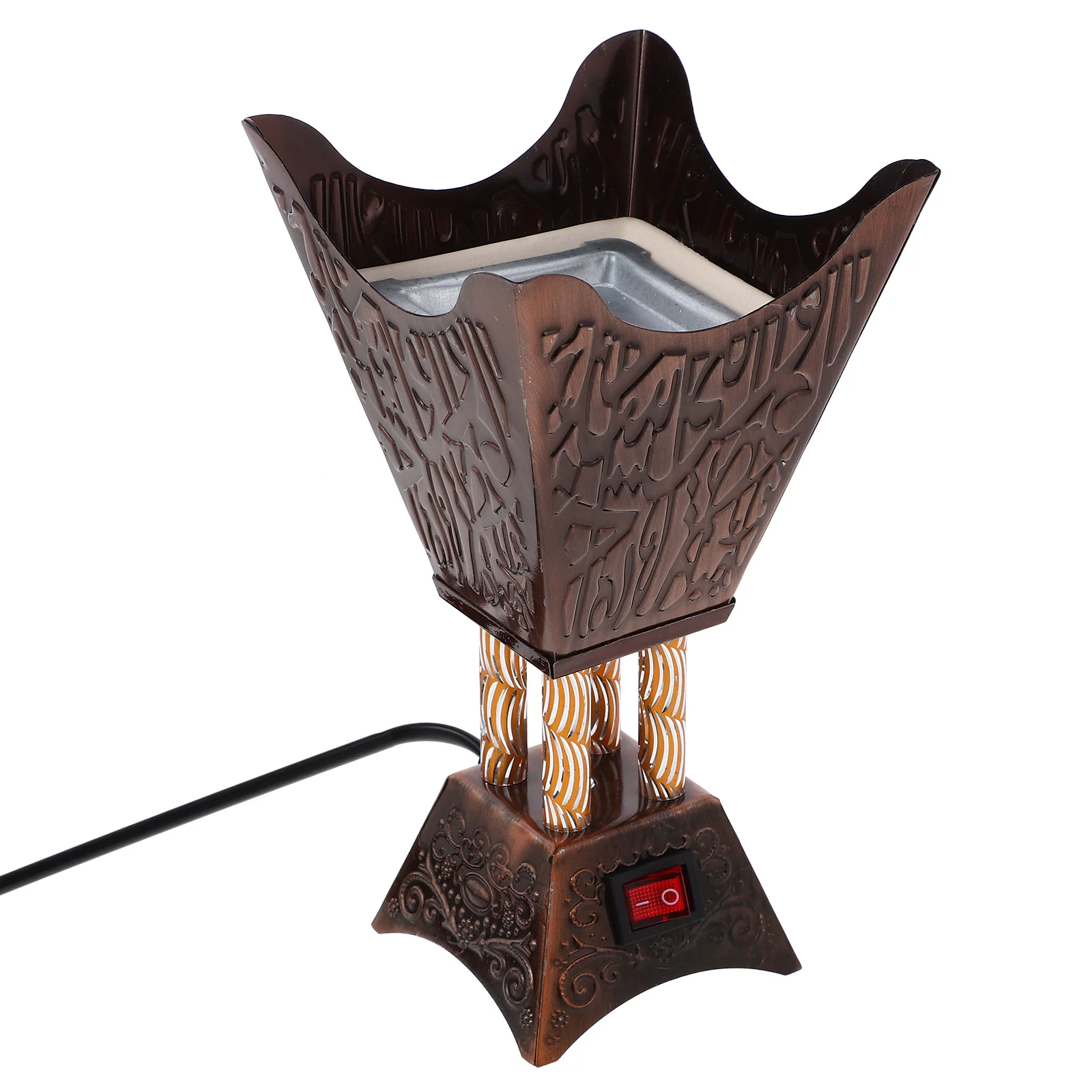 Подключаемая курильница винтажный декор электрическая металлический