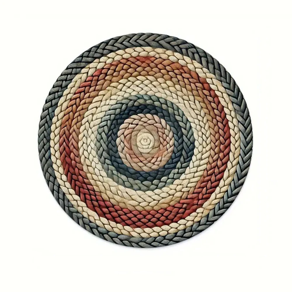 

Набор из 4 круглых бежевых подставок для тарелок из льна