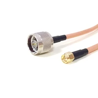 1pc high quality low attenuation n male plug to sma male plug rf cable rg142 50cm100cm adapter