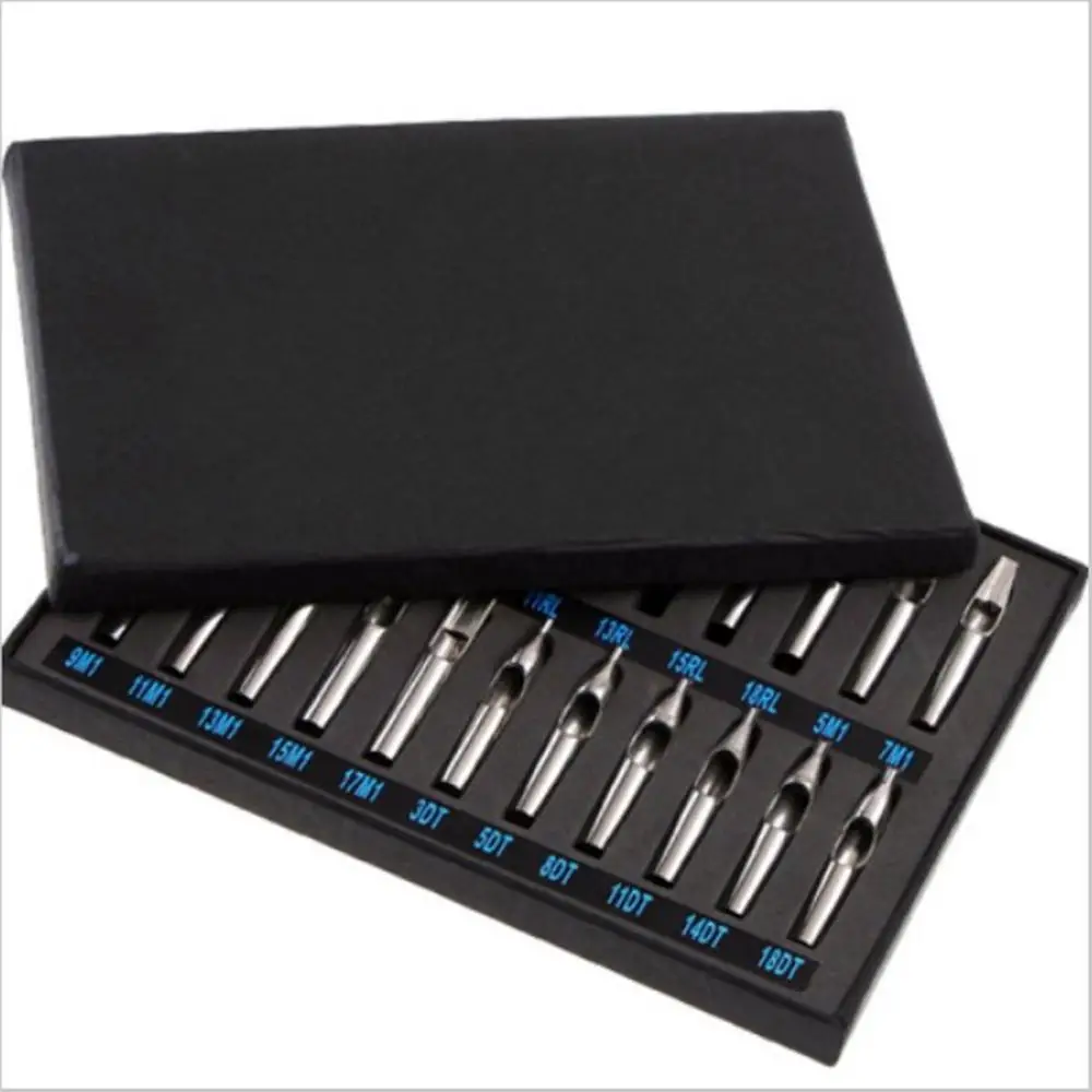 Набор наконечников для татуировок насадки из нержавеющей стали иглы трубки