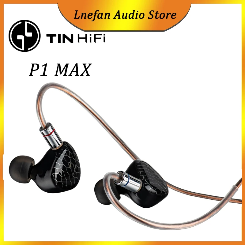

TINHiFi P1 MAX наушники 14,2 мм плоский магнитный Динамический драйвер IEM HiFi наушники с 2-контактным сменным кабелем наушники-вкладыши