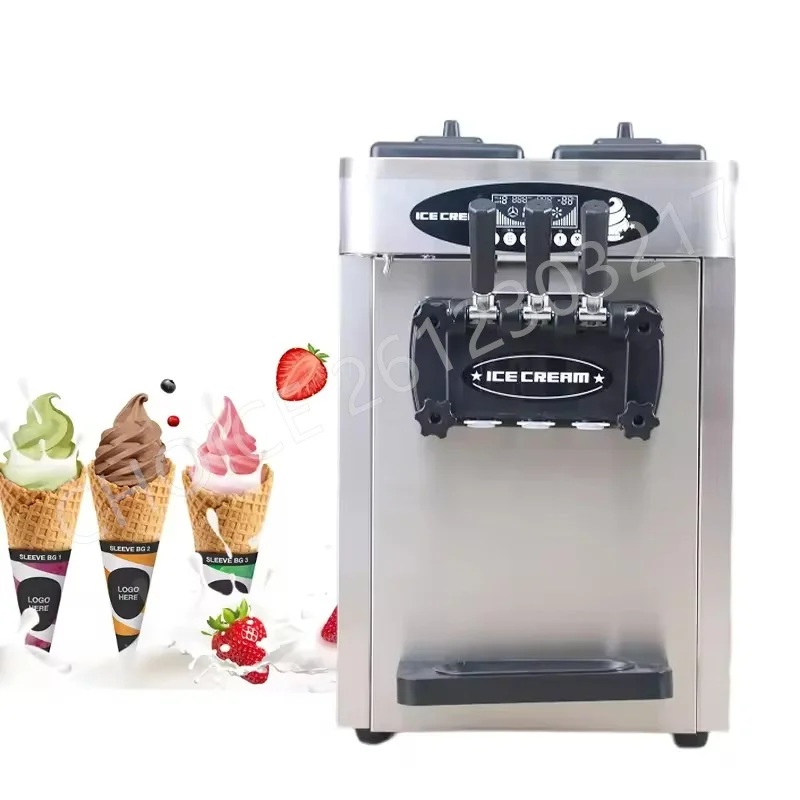 Коммерческая автоматическая машина для производства мягкого мороженого 110 В из