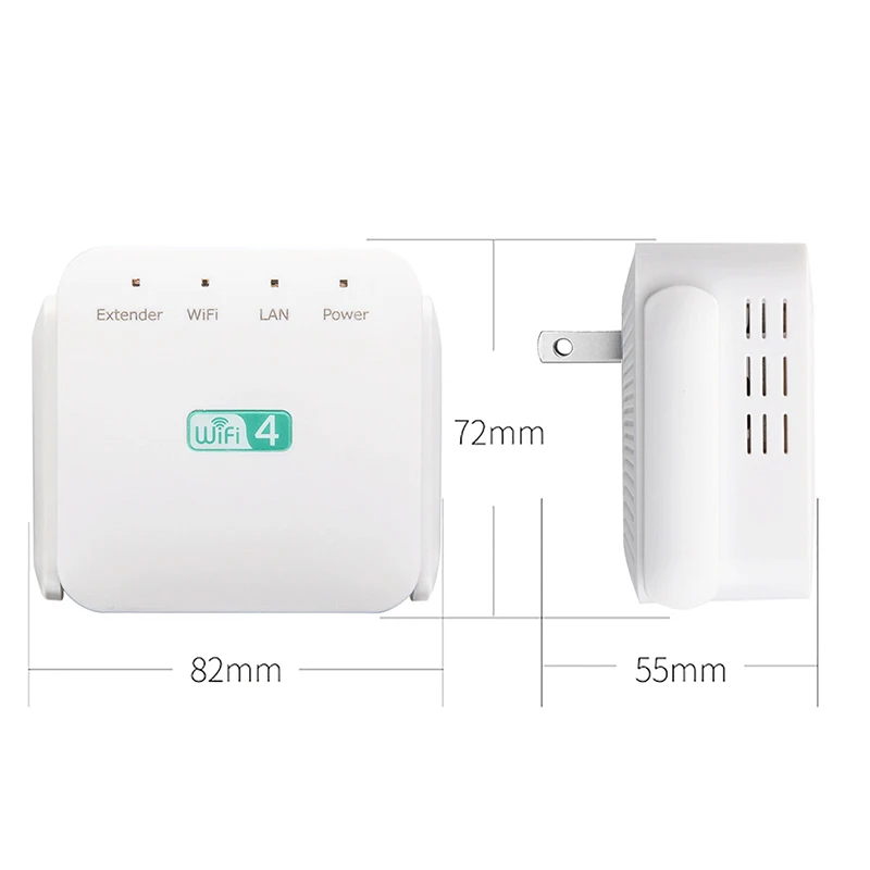 300Mbps WiFi Wireless Repeater AC1200 Dual Band Long Range Extender Amplifier Booster Home Networking Router