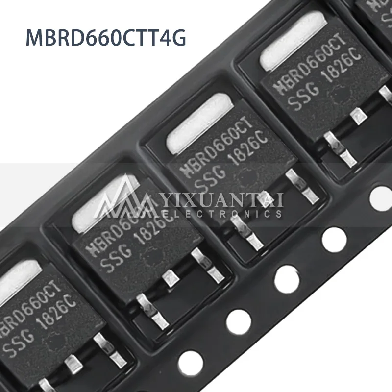 10 шт./лот новый оригинальный MBRD660CTT4G 660TG B660TG MBRD660CTT4G 60V 6A TO252 MBRD660CT
