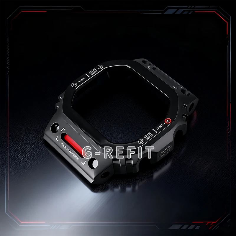 Фото Робот G-Refit Mech Style DW5600 GWB5600 G5600E Титан GWM5610 Корпус для часов из нержавеющей стали с металлическим безелем GMWB5000 MechWarrior №2