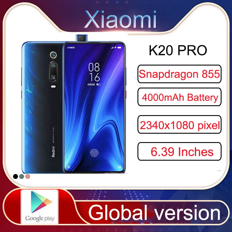 Xiaomi Redmi K20 Pro смартфон, 6 ГБ ОЗУ 128 Гб ПЗУ, Snapdragon 855, 48 Мп + 20 МП