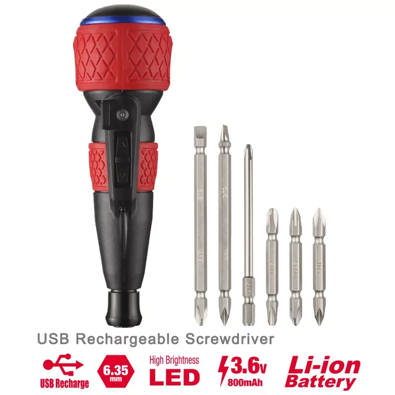 

Набор перезаряжаемых отверток NEW2023 6 шт., электроинструменты No.220USB