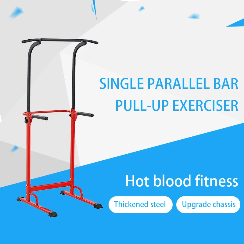 

PullUp Fitness Adjustable Chin Up Bar Dips Station Roman Chair Portable And Easy To Install All-In-One Fitness System