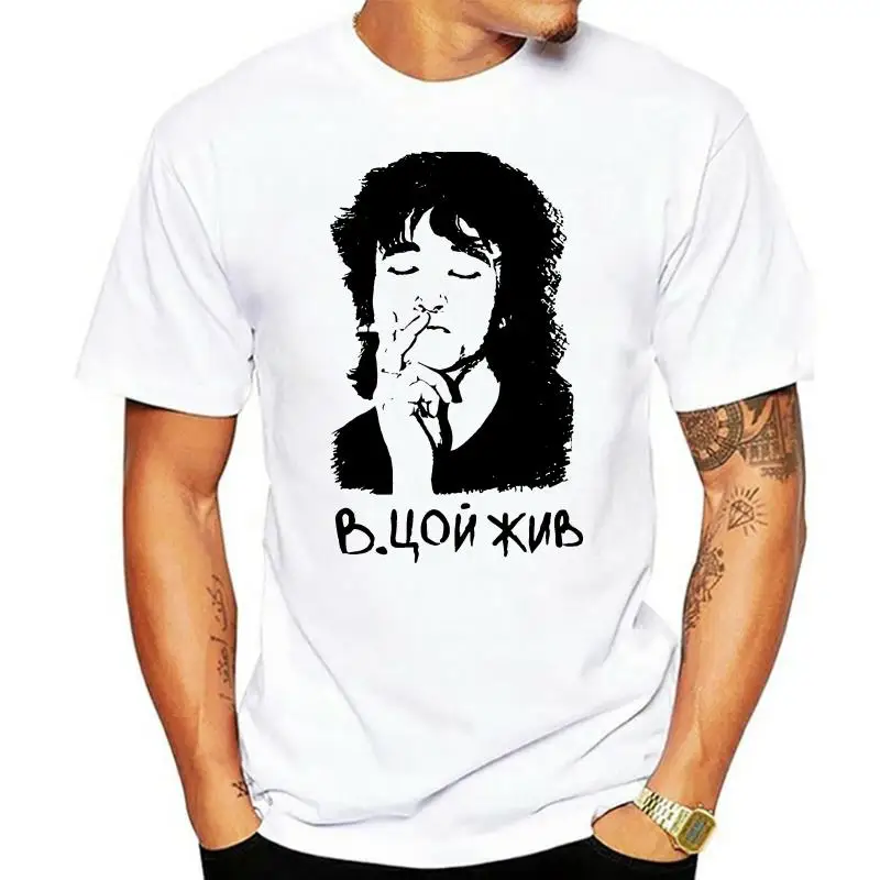 

La Maxpa Costume Humor men t shirt viktor tsoi t-shirt mens Spring Autumn Pattern tee shirt men Euro Size S-3xl Loose