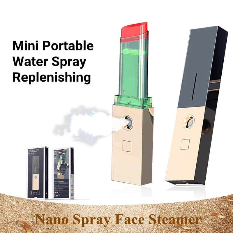 

30ML Ultra Mini Outdoor Portable Handheld Air Humidifier Facial Moisturizer Silent Ultrasonic Nano Mist Maker Fogger For Girls