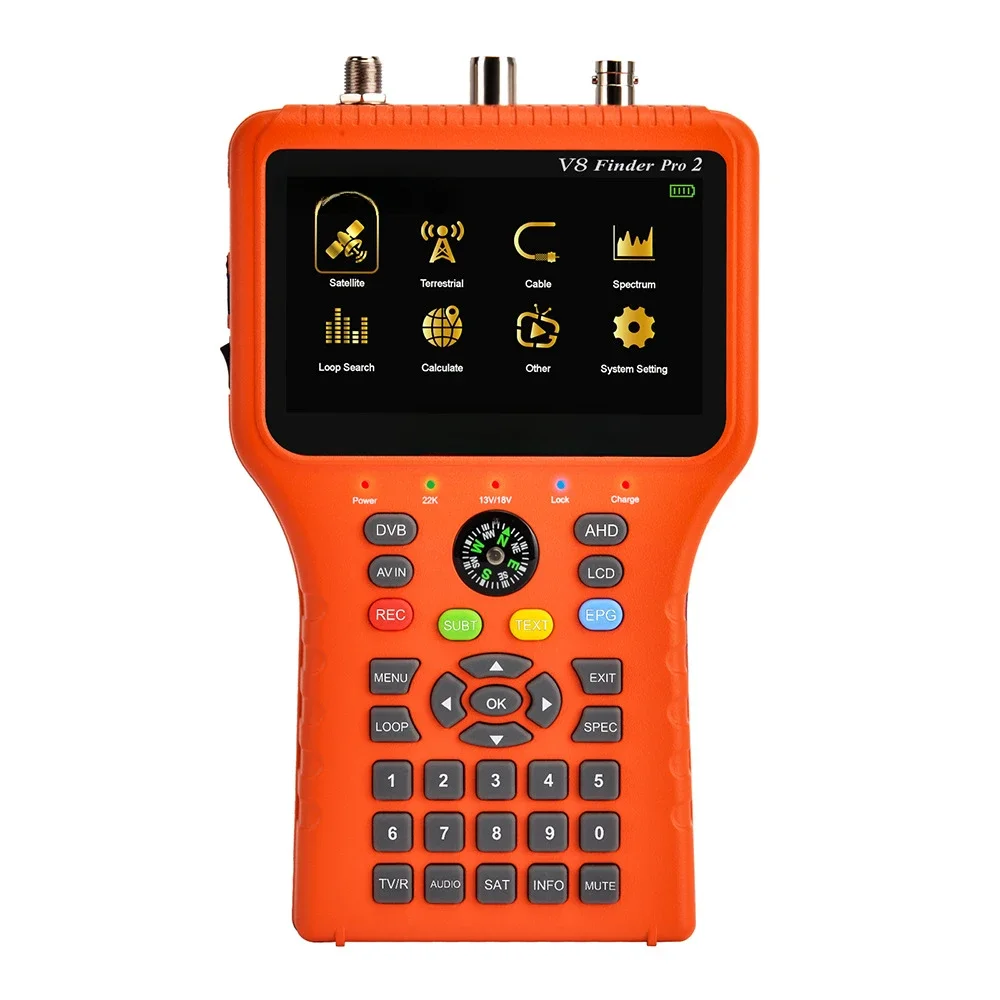 Фото V8 Finder Pro2 Спутниковый искатель сигнала, DVB-S2/T2/C H.264 №3