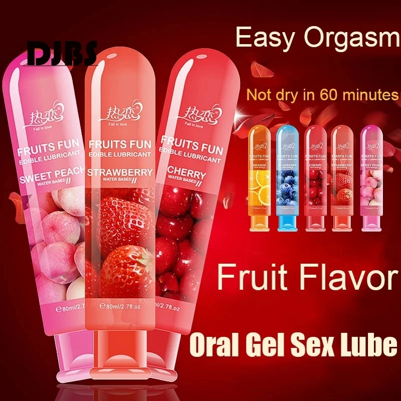 Лубрикант для взрослых с клубничным вкусом Водорастворимая смазка массажное