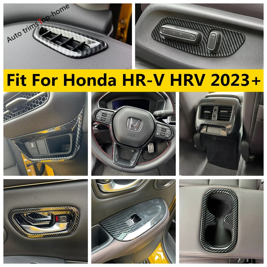 

Water Cup Holder Frame / HeadLights Lamps Button Switch / Air Conditioning Outlet Vent Cover Trim Fit For Honda HR-V HRV 2023