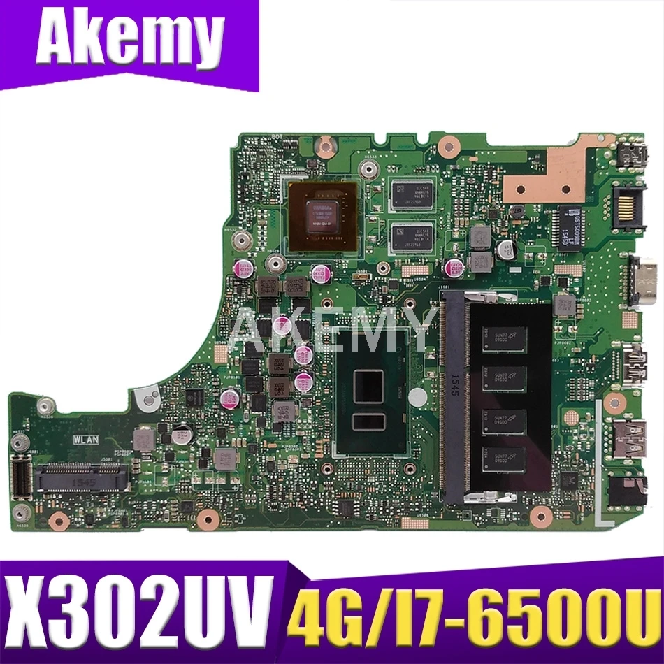 

X302UVK для ASUS X302UJ X302U X302UV X302UA/UJ материнская плата для ноутбука I7-6500U GT820M-2GB DDR3, оригинальный тест