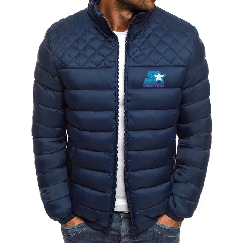 Brand STARTER Men's New Thickened Padded Jacket Loose Casual Down Jacket Winter Trend Fashionable Handsome Warm Padded Jacket