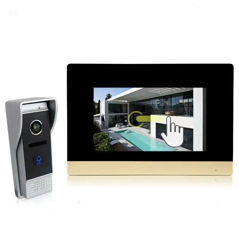 7 Inch Wireless WiFi Tuya Smart Video Intercom for Home System Doorphone with 720P Doorbell Camera,Remote Unlock