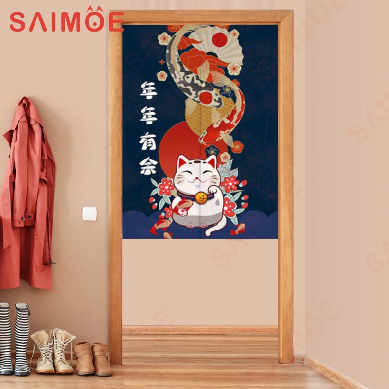 Занавеска на дверь в японском стиле