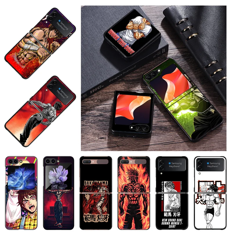 Жесткие чехлы для телефонов Мультяшные Чехлы Hanma чехол Samsung ZFlip6 5G Galaxy Z Flip5 Flip4 Flip3