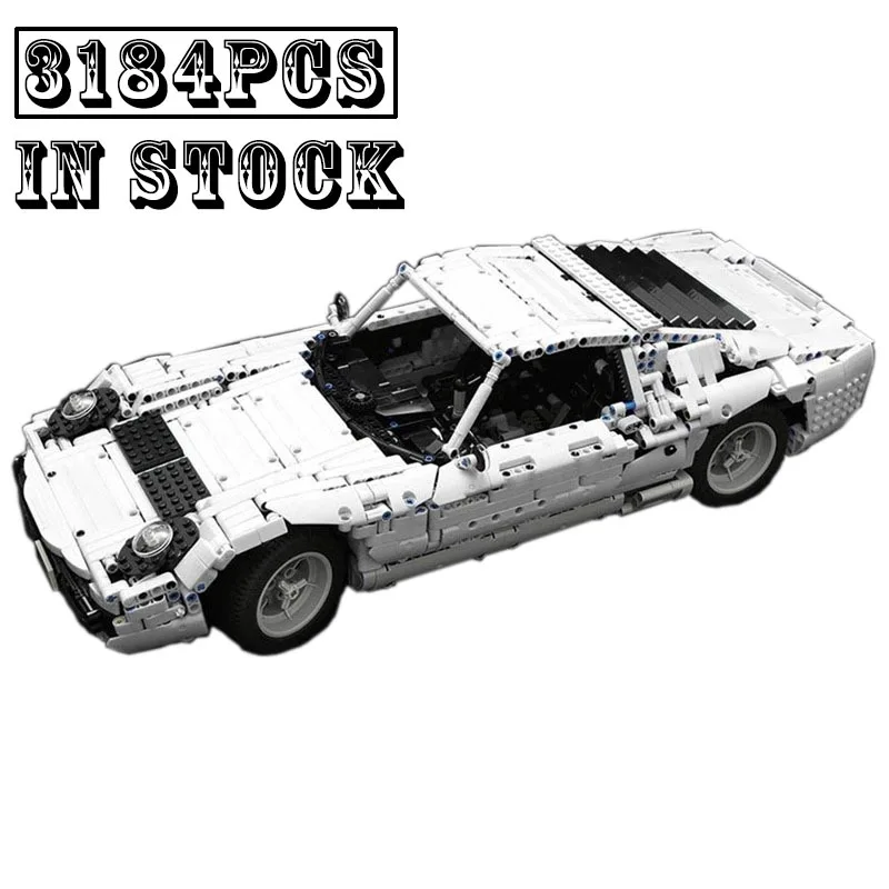 

Новинка, модель супер спортивного автомобиля Miura в масштабе 1:8, Строительный набор, строительные блоки, кирпичи, игрушки «сделай сам» для дет...