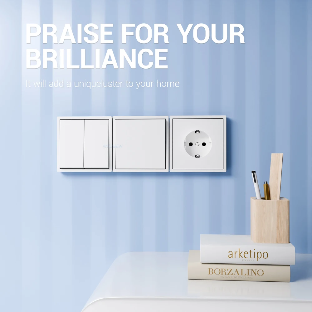 ЕС 80*80 мм двухпозиционный выключатель европейского стандарта розетка