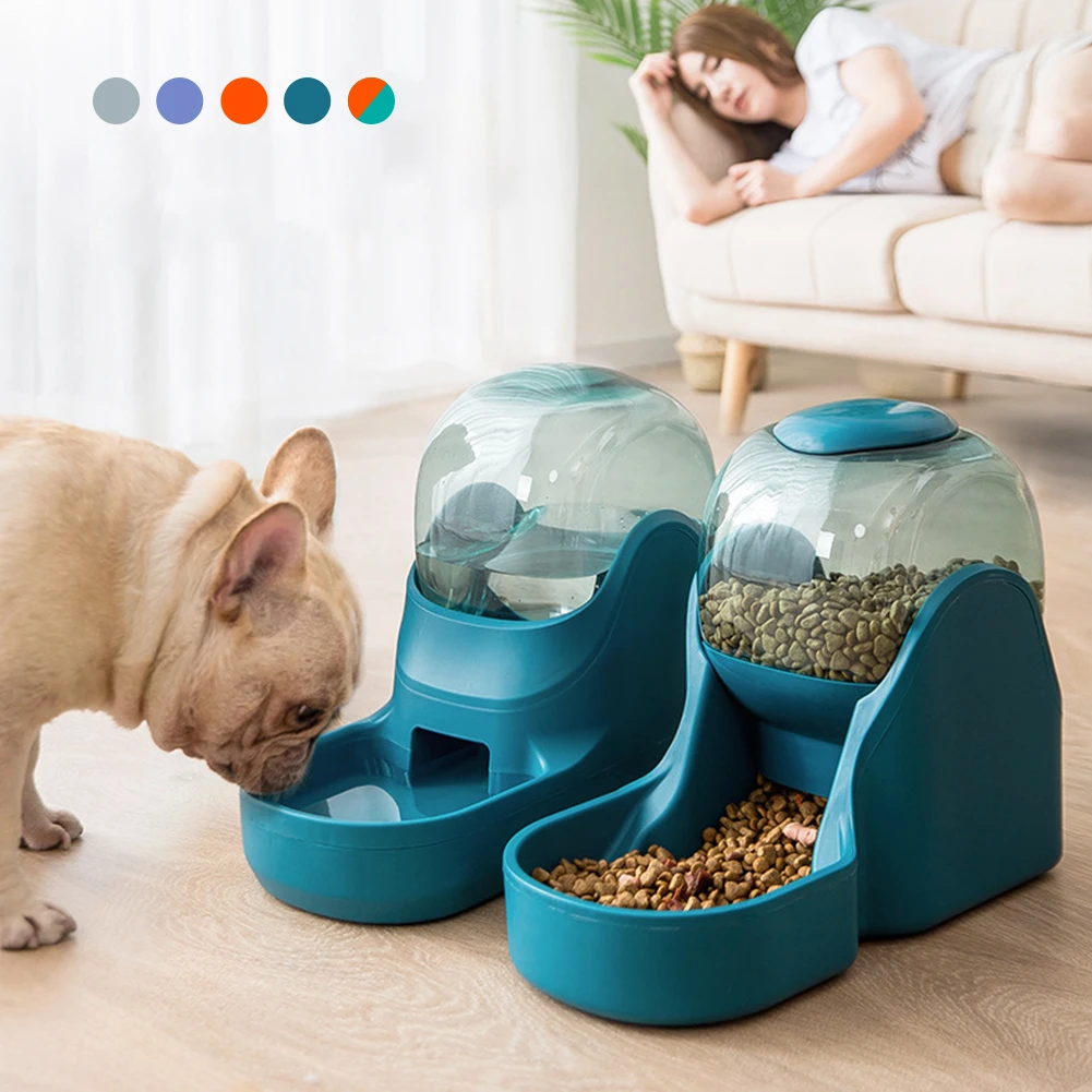 

3.8L Automatic Pet Feeder Dog Drinkers Cat Feeding Bowls Large Capacity Kitten Water Dispenser Drinking Fountain