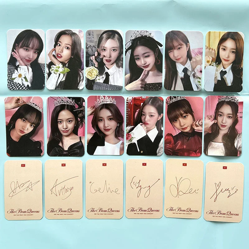 

6Pcs/Set IVE THE PROM QUEENS Postcards New Album Lomo Cards High Quality HD Print Photo Cards Fans Gifts Kpop