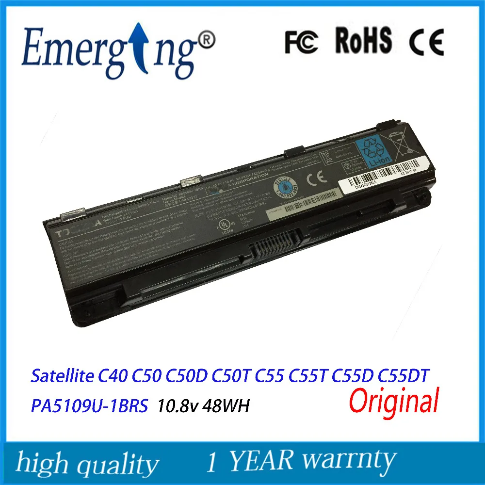 Новый аккумулятор для ноутбука PA5109U для Toshiba Satellite C40 C50 C50D C50T C55 C55T C55D C55DT PA5109U-1BRS PA5108