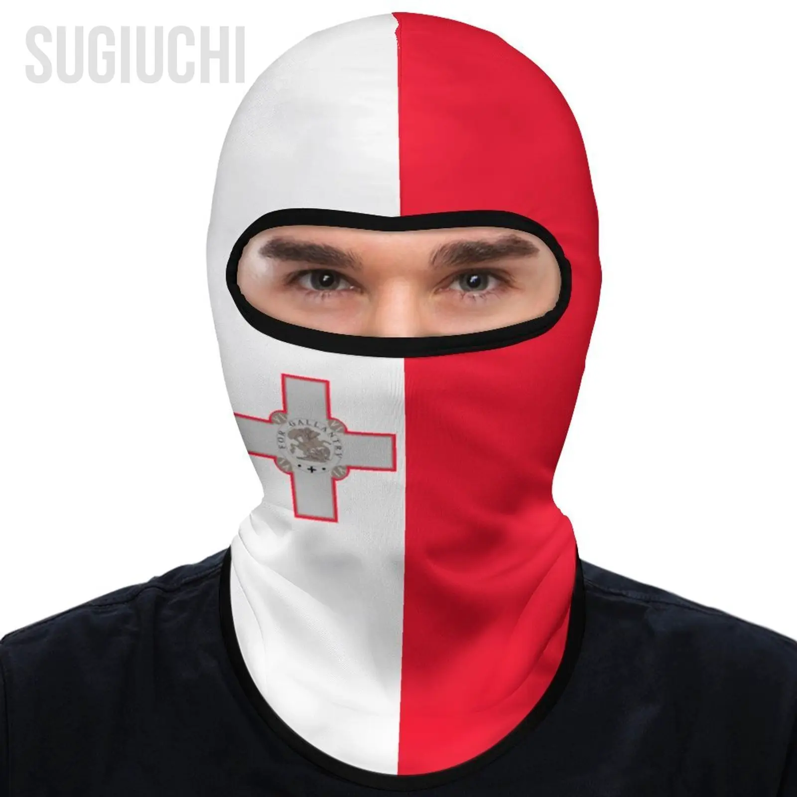 

Маска велосипедная уличная ветрозащитная с флагом Мальты