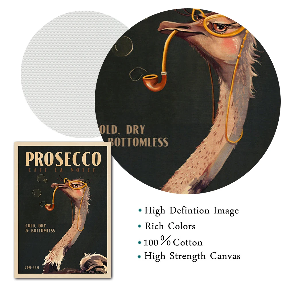 Винтажная крутая поилка для вина цвета шампанского с страусиной курительной