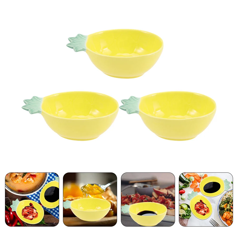 

Ceramic Small Dishes Household Dipping Bowl Spice Container Washable Home Supply Soy Sauce Snack