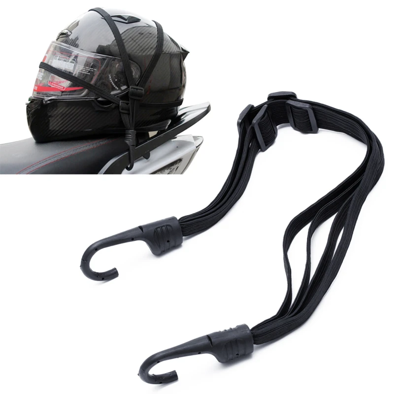 

Ремни для мотоциклетного шлема, аксессуары для мотоциклов, крючки, выдвижная эластичная веревка для багажа, фиксированный ремень, сетка для багажа на шлем мопедов