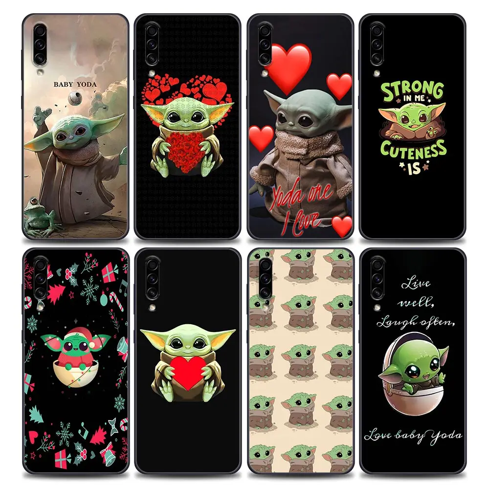 

Cartoon Cute Baby Yoda Funda Case for Samsung A10 A10S A20 A30 A30S A40 A50 A60 A70 A90 Note 8 9 10 20 Plus Lite Ultra 5G Case