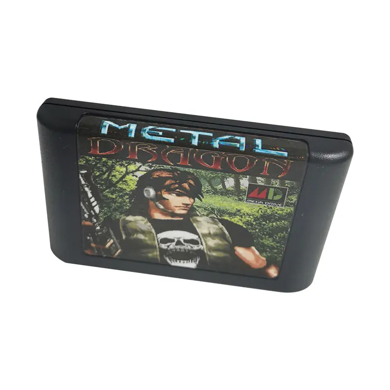 Металлический картридж для классических игр DRAGON 16 бит карта MD консоли Mega Drive 2 Genesis